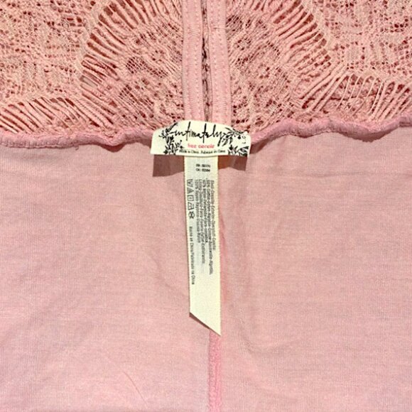 Stunning! Free People She's Got It Lace Slip Dress High Neck in Pink - Picture 11 of 11